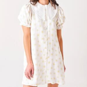 SLEEPER WOMEN'S MARIE LINEN DRESS size XS